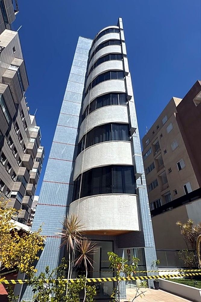 Recuperação de pastilhas de fachada em BH – Edifício Palm Beach, Santa Efigênia – fachada em pastilha cerâmica